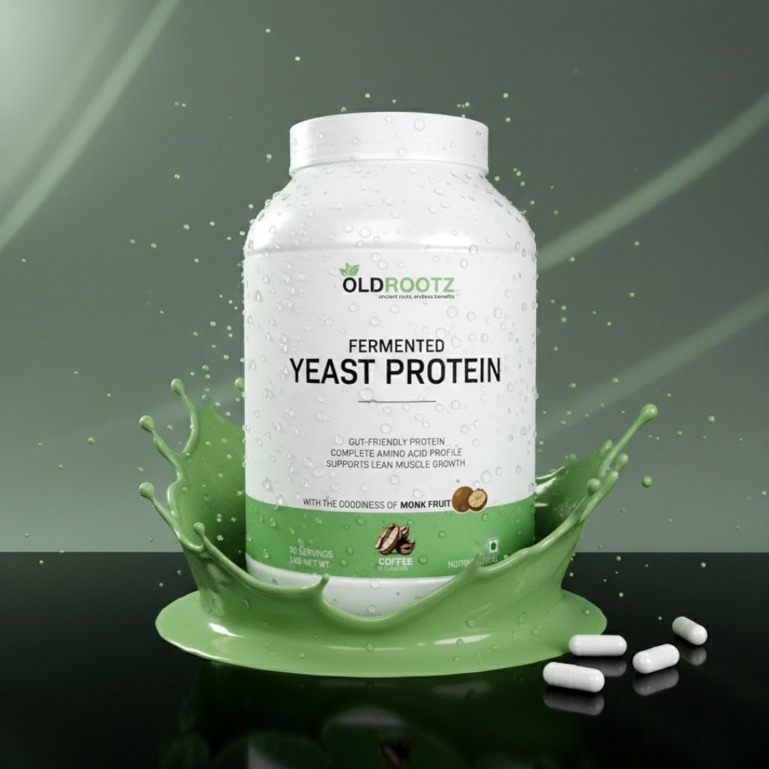 OLD ROOTZ Fermented Yeast Protein – Coffee Flavour | 1kg | 30 Servings Hover